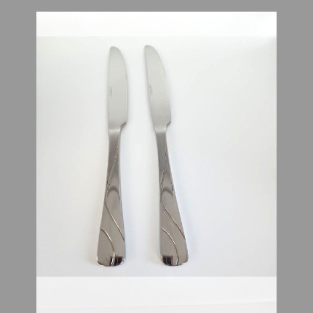 2 Oneida RIVER Dinner Knives 18/0 Stainless Flatware (9.5") Replacement Pieces
